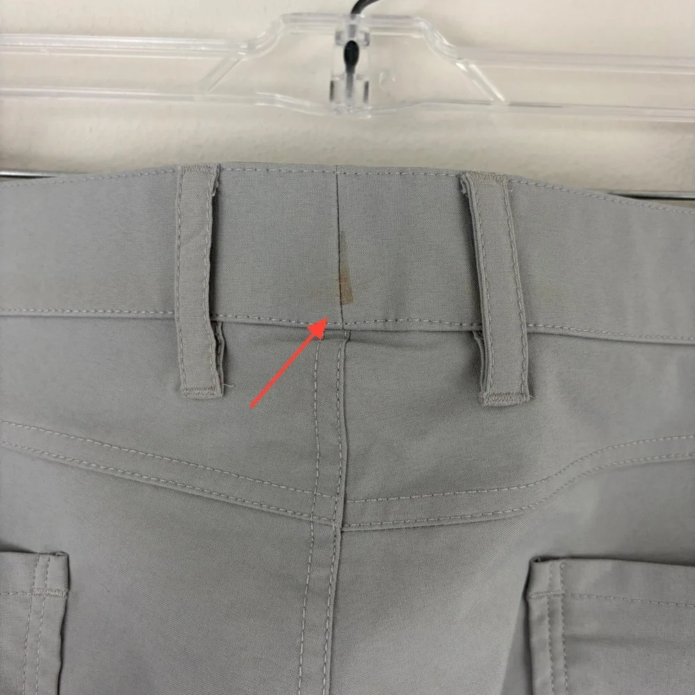 Tasc Performance Mens Gray Bamboo Blend Straight Fit Pants 36x30 Golf Athleisure